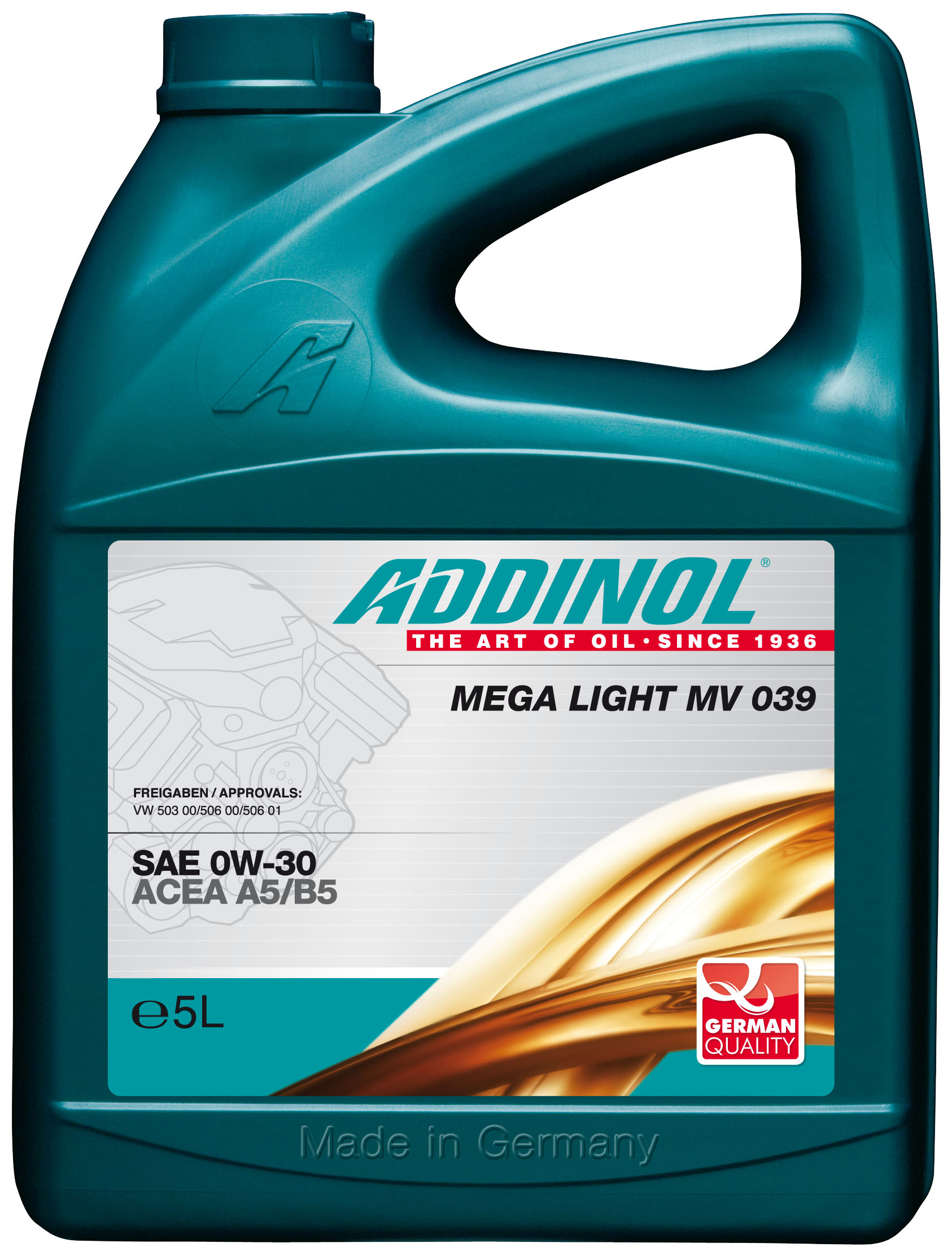 Купить запчасть ADDINOL - 4014766240774 Mega Light MV 039 0W-30, 5л