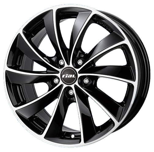 Купить запчасть RIAL - LU75638O131 RIAL LUGANO 7.5X16 5/110 ET38 d65.1 /diamond-black front polished/ OPEL [LU75638O13-1]