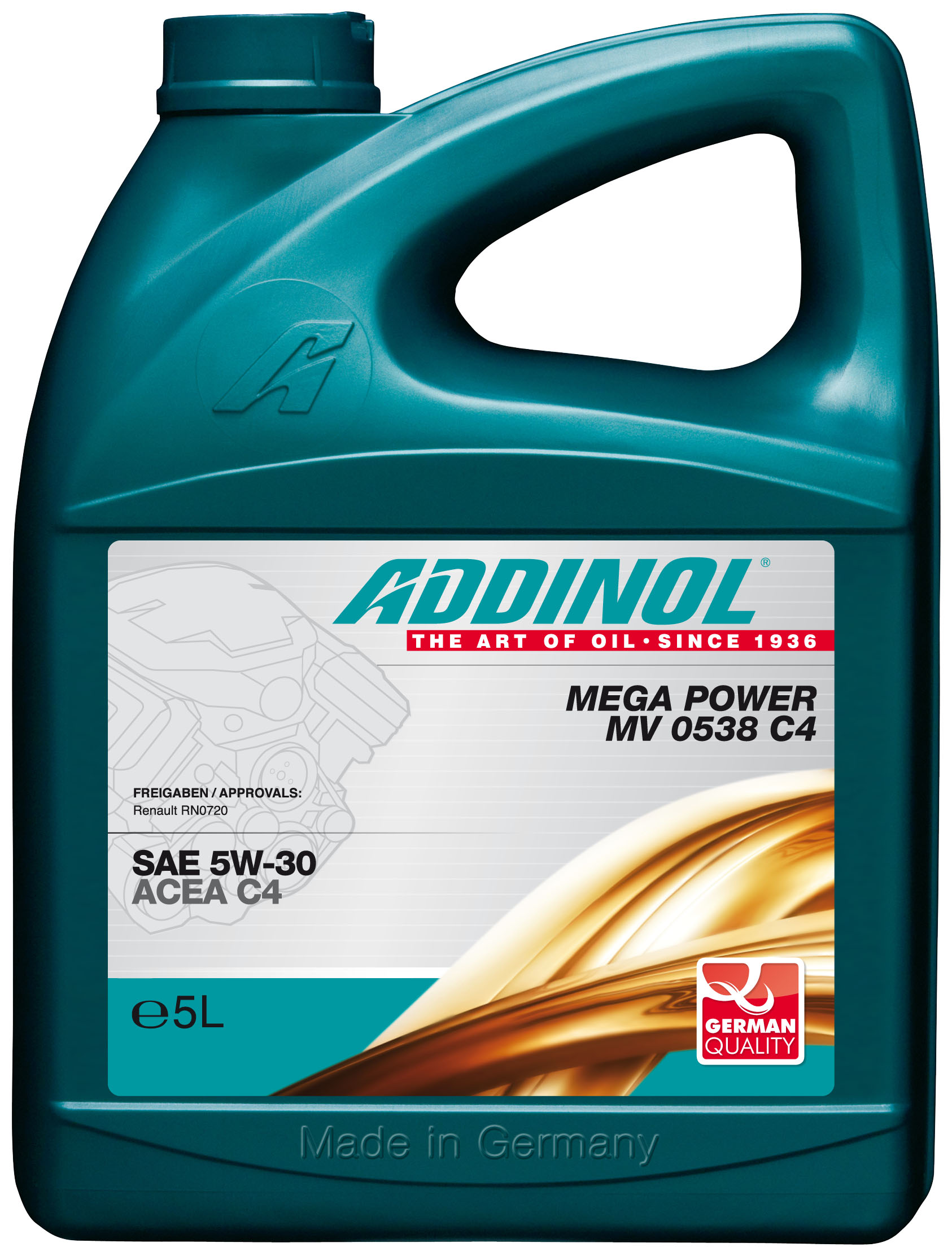 Купить запчасть ADDINOL - 4014766241245 Mega Power MV 0538 C4 5W-30, 5л