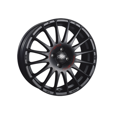 Купить запчасть OZ - WHS057072 Superturismo GT 17/7,5 ET41 Matt black + red lettering