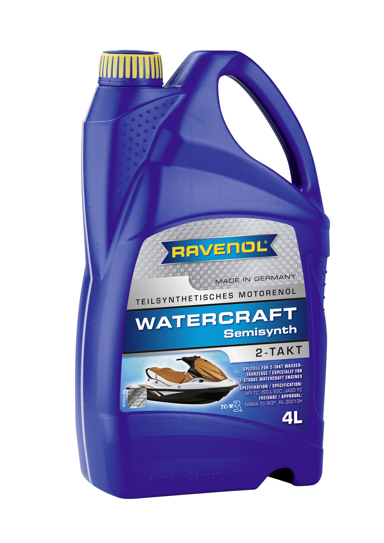 Купить запчасть RAVENOL - 4014835728493 для 2-Такт Watercraft Teilsynth. 2-Takt (4л) new