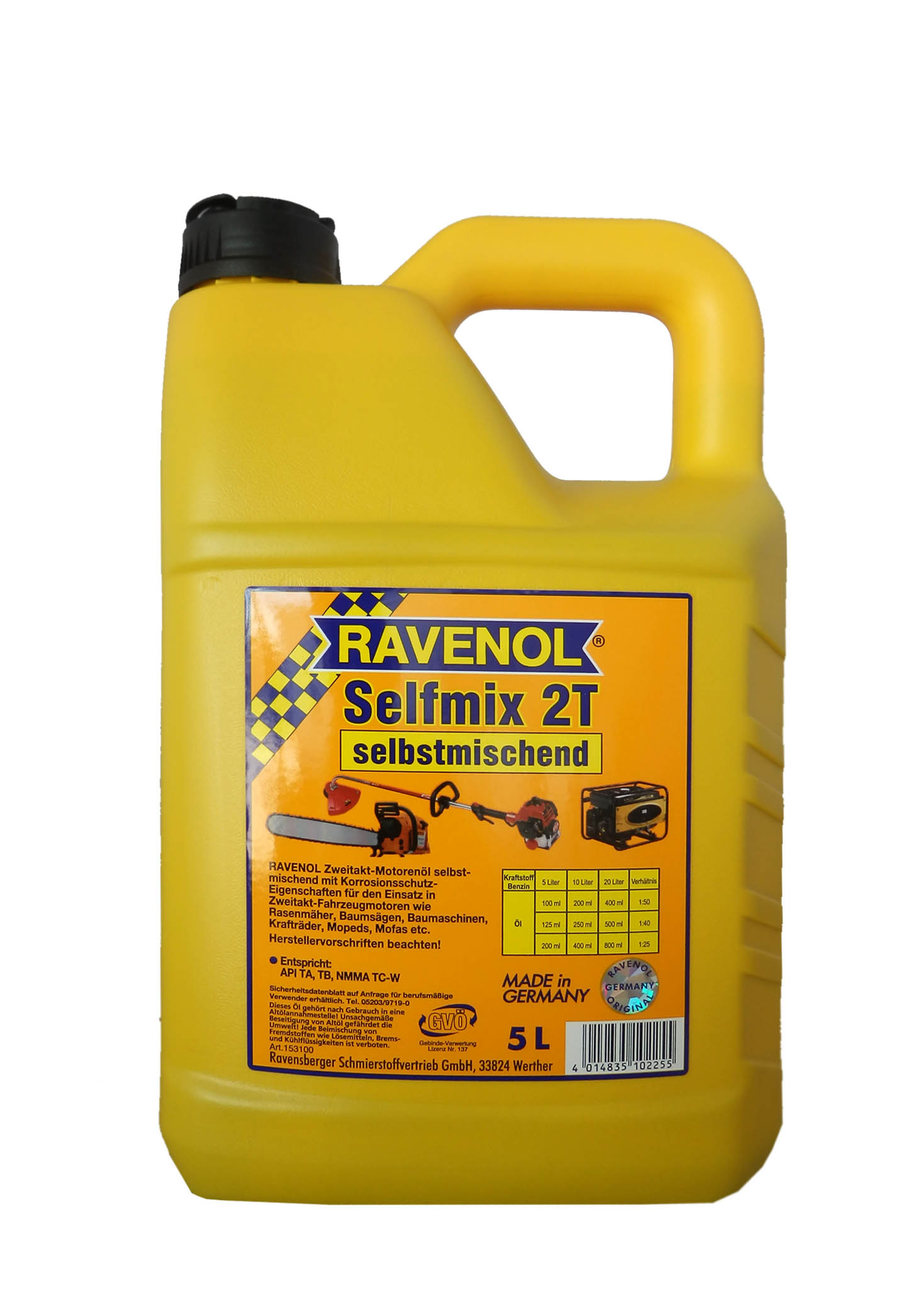 Купить запчасть RAVENOL - 4014835102255 Selfmix 2T, 5л