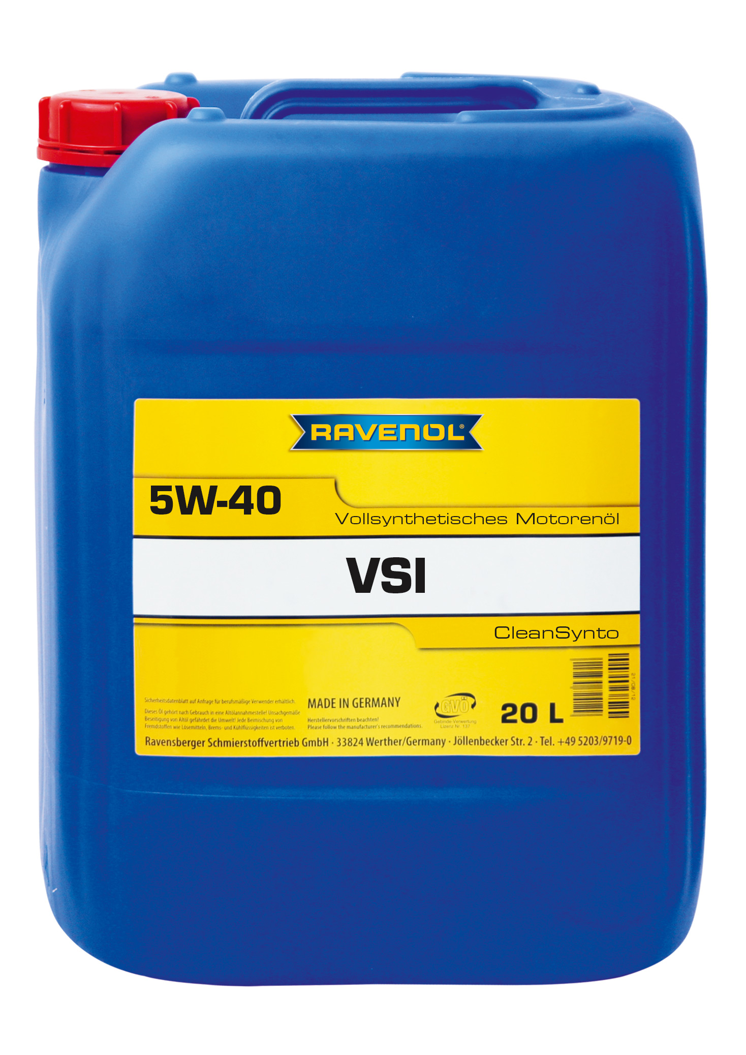 Купить запчасть RAVENOL - 4014835765429 VSI SAE 5W-40 (20л) new