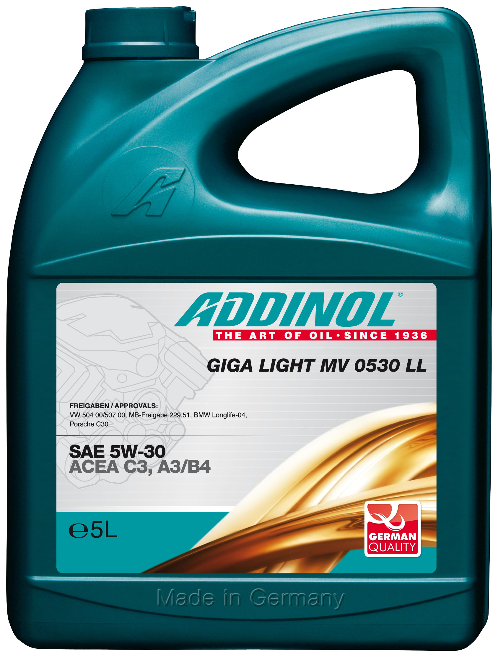 Купить запчасть ADDINOL - 4014766241108 Giga Light MV 0530 LL 5W-30, 5л