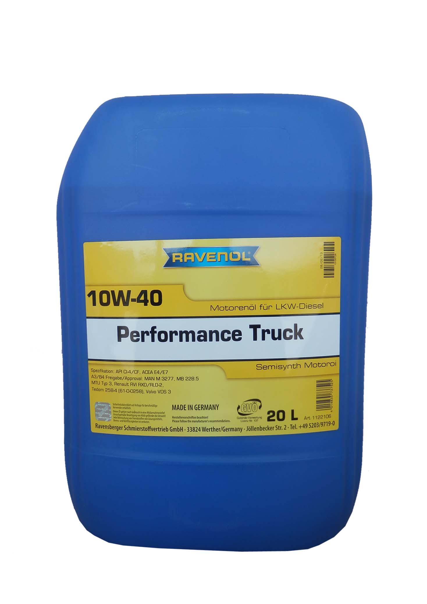 Купить запчасть RAVENOL - 4014835737525 Performance Truck 10W-40