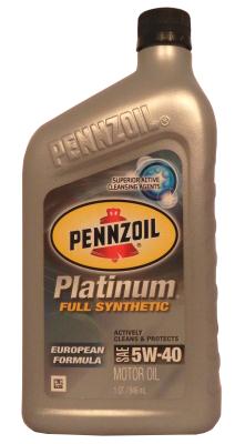 Купить запчасть PENNZOIL - 071611917902 Platinum European Formula 5W-40