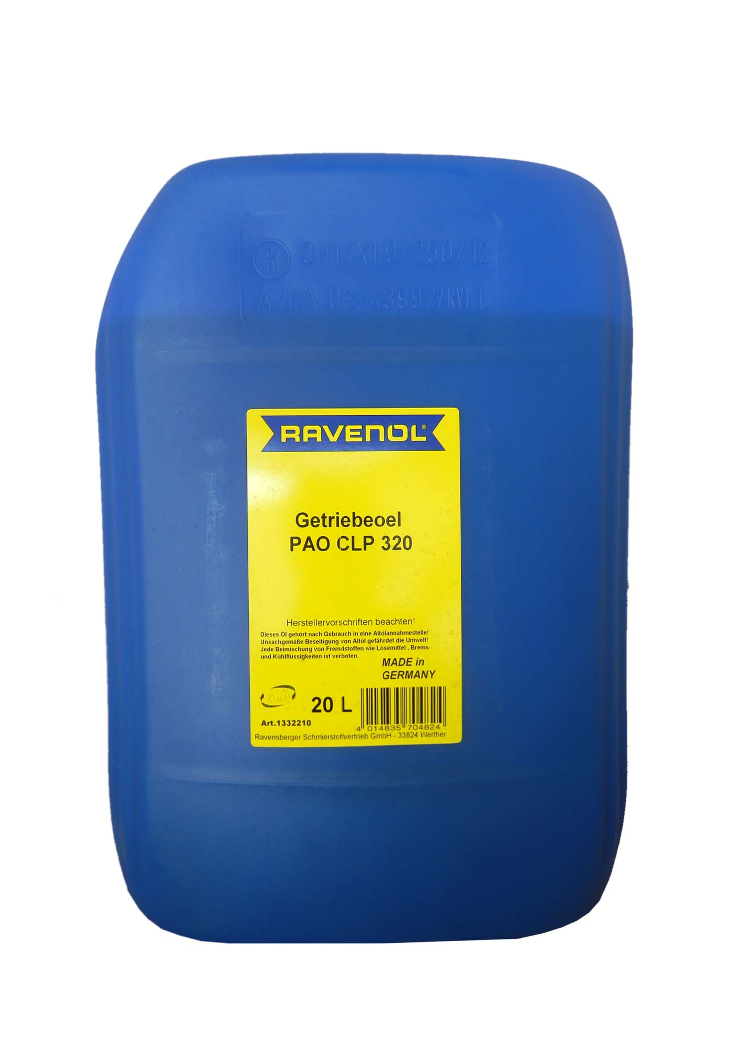 Купить запчасть RAVENOL - 4014835704824 Трансмиссионное масло  Getriebeoel PAO CLP320 (20л)